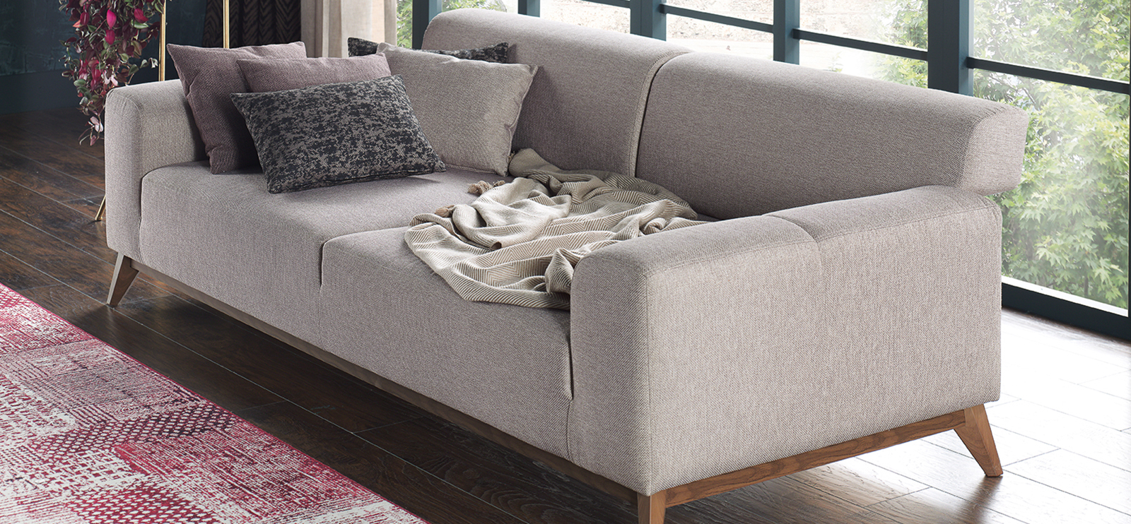 NETHA  Contemporary Comfort ... Netha Sofa Set