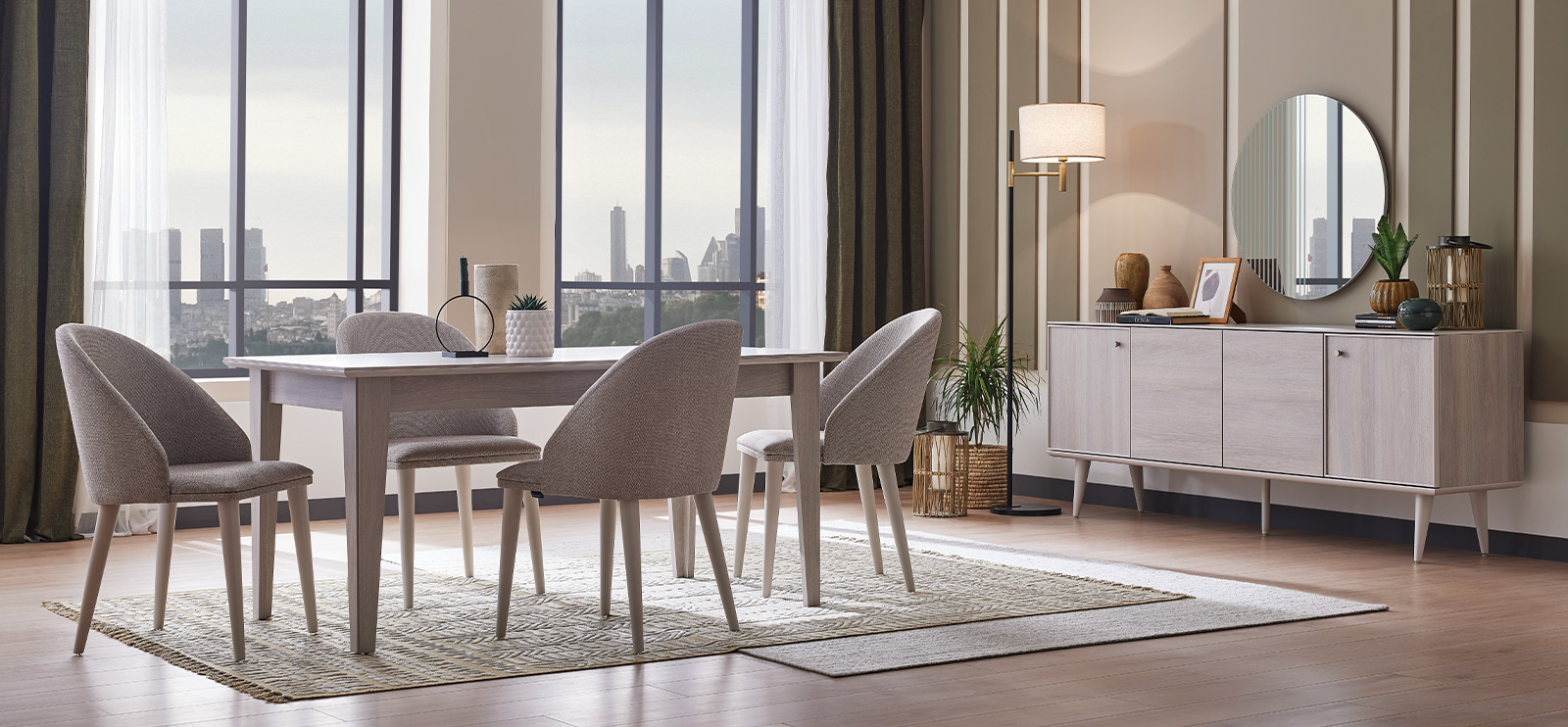 BASEL Unique Piece Supported by Modern Lines... Basel Dining Room