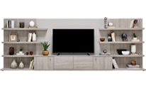 TV Unit Panel Module With Shelve, 90 cm