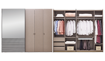 260 cm Hibrit Kapaklı Gardrop