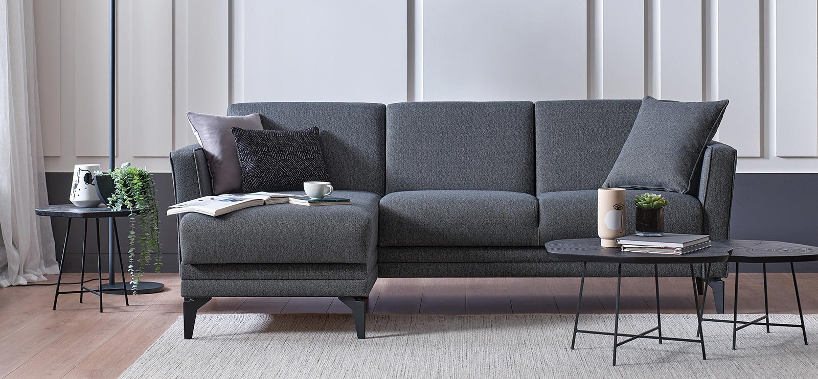 FORTE Contemporary Living Comfort...Forte Corner Sofa Set