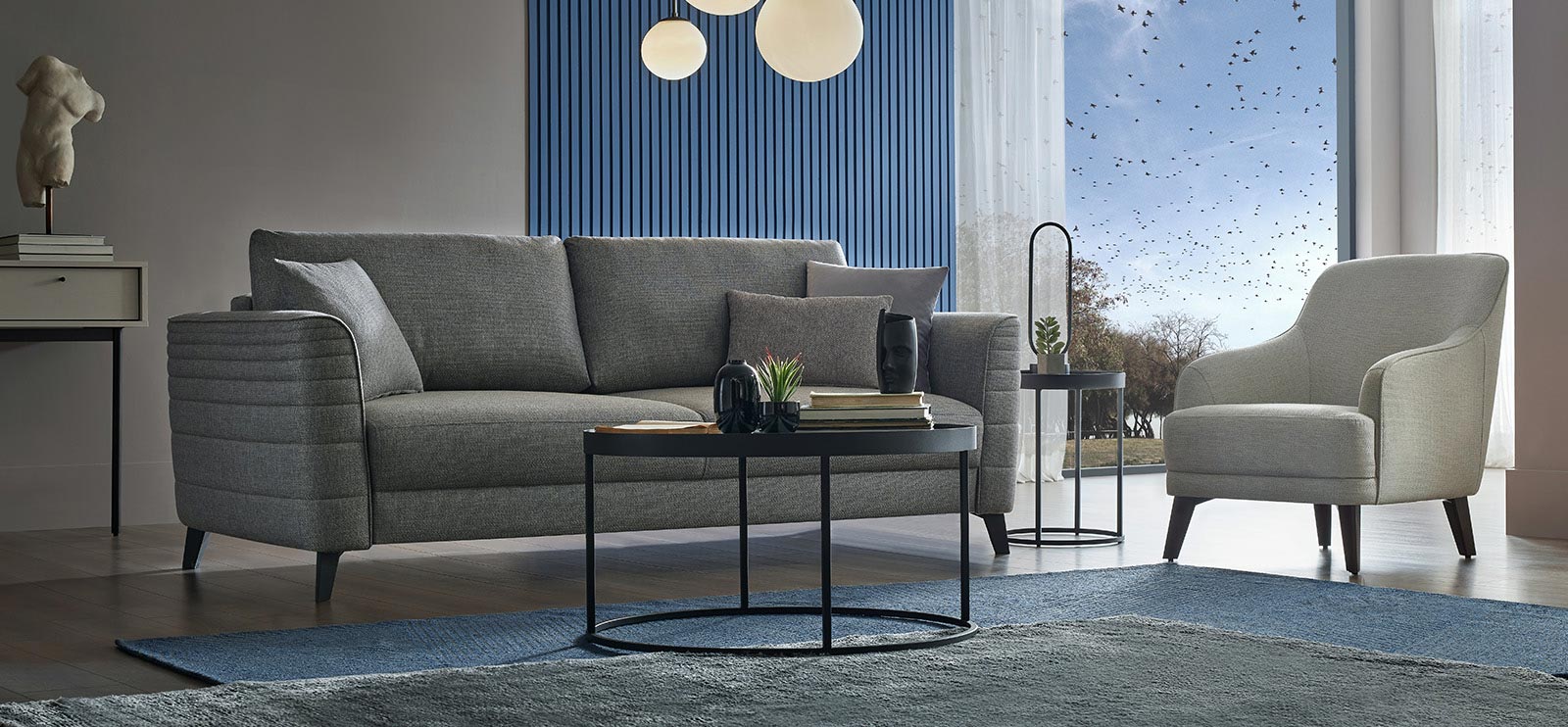 GRACE Center of Modern Comfort...Grace Living Room