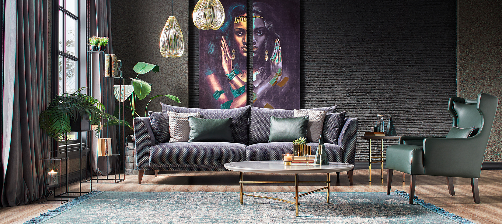 GRAVITY PLUS DHOMË NDEJE Qendër Atraksioni për Elegancë dhe Rehati… Gravity Plus Living Room