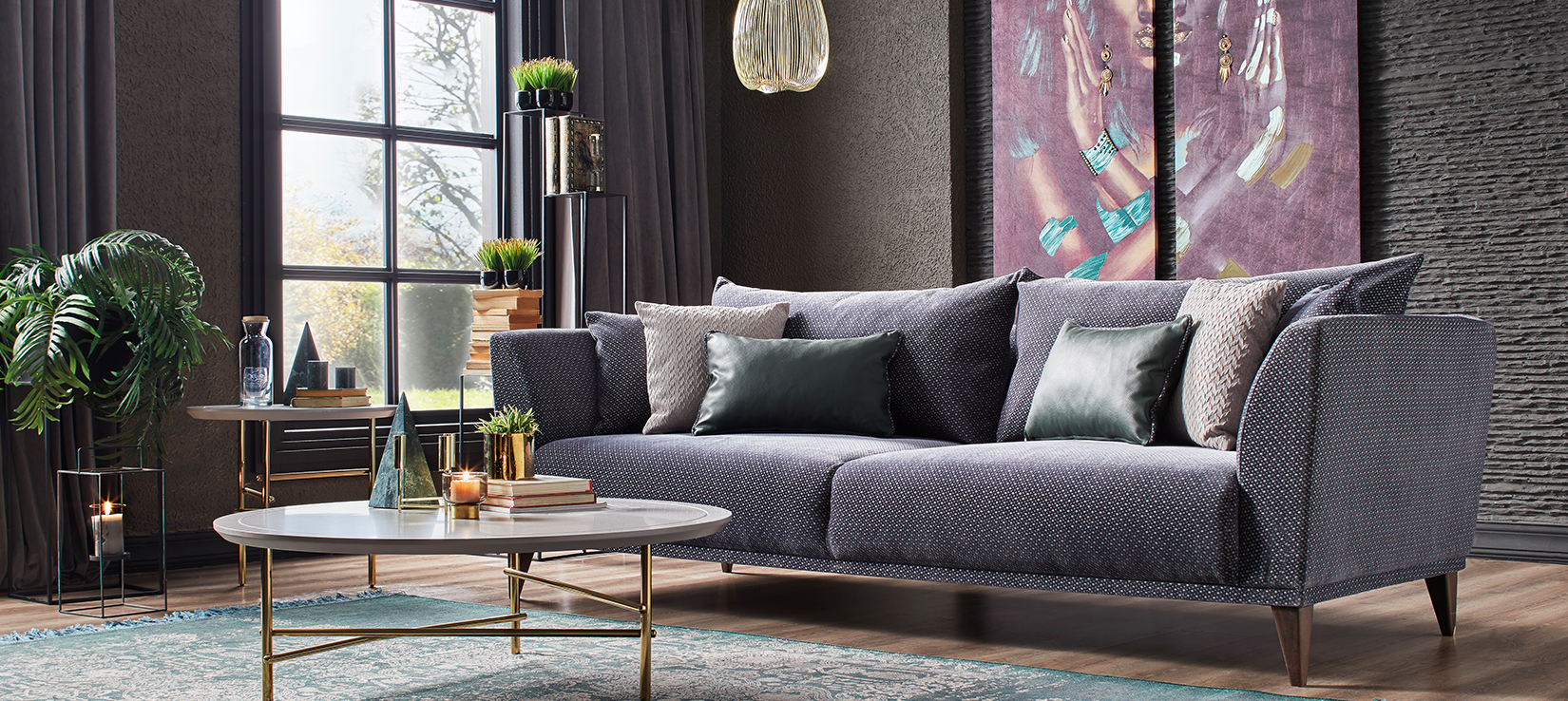 GRAVITY PLUS DHOMË NDEJE Qendër Atraksioni për Elegancë dhe Rehati… Gravity Plus Living Room