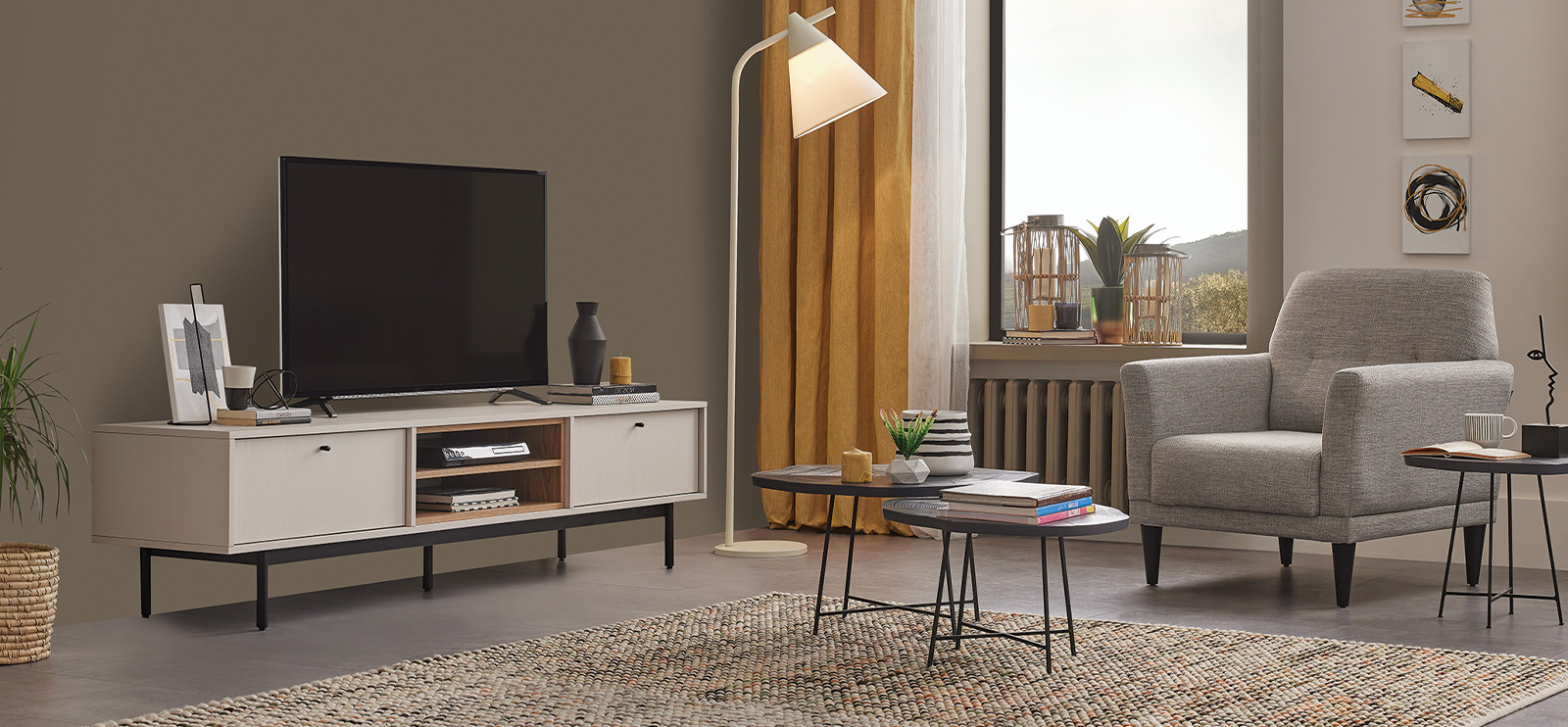 LORETO Modulare Ästhetik mit stilvollen Details… Loreto TV-Einheit