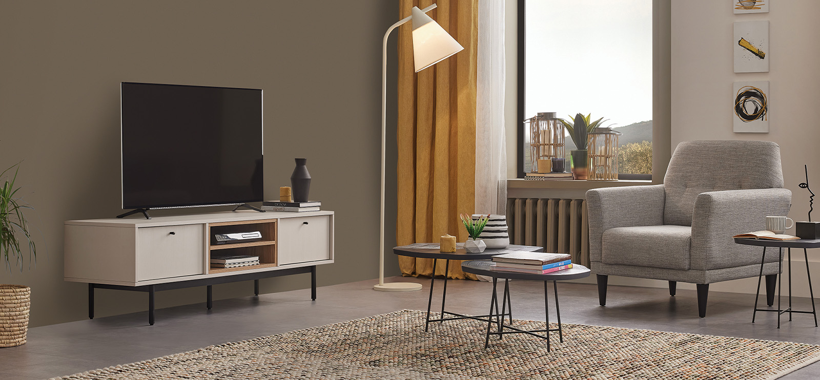 LORETO Modulare Ästhetik mit stilvollen Details… Loreto TV-Einheit