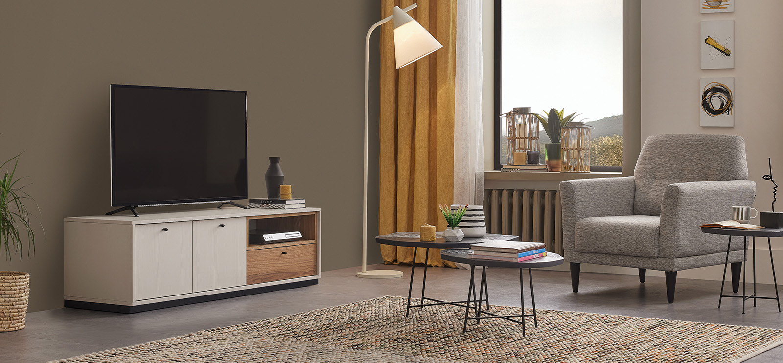 LORETO تصميم ذو وحدات بتصميم أنيق... وحدة التلفاز Loreto