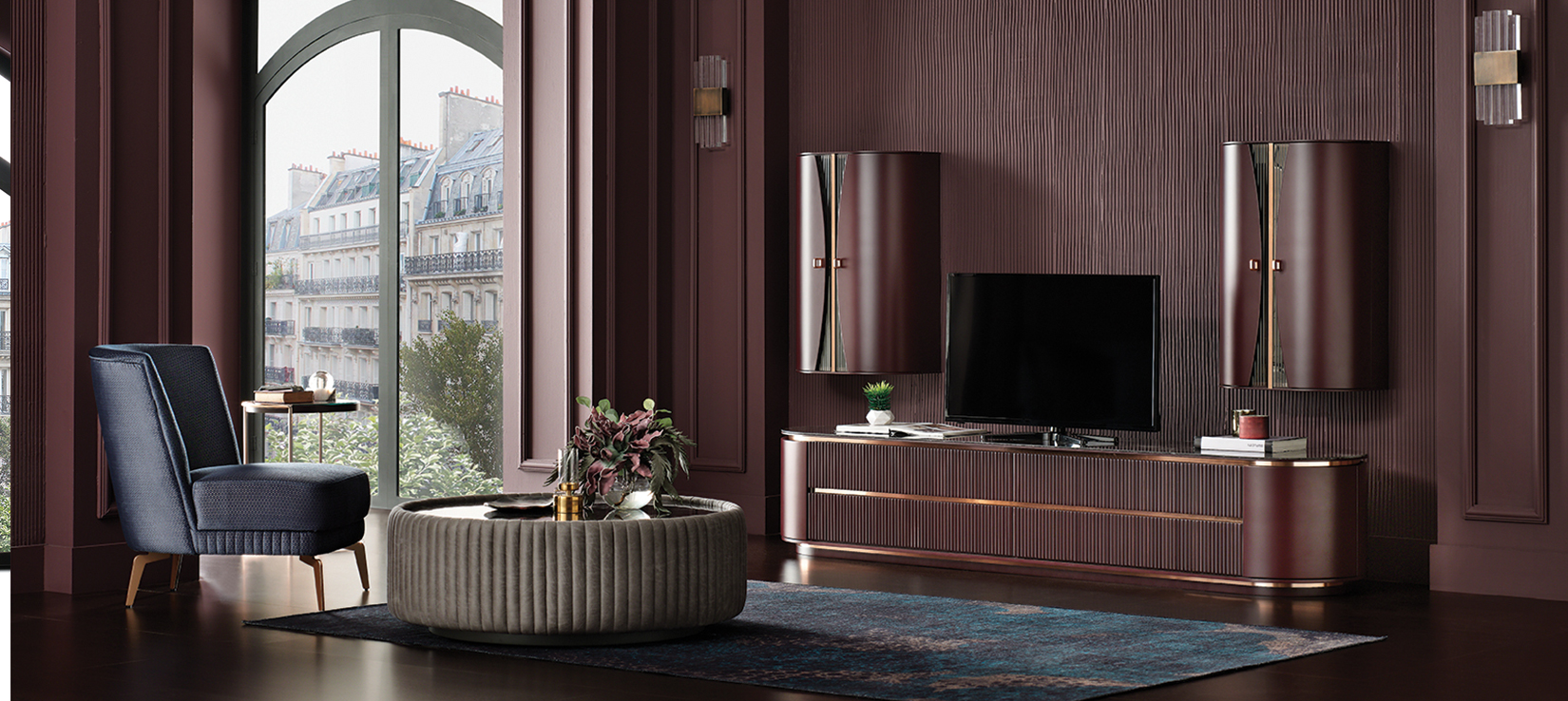 VIENNA Безмятежная элегантность … Телевизионный блок TV Vienna 