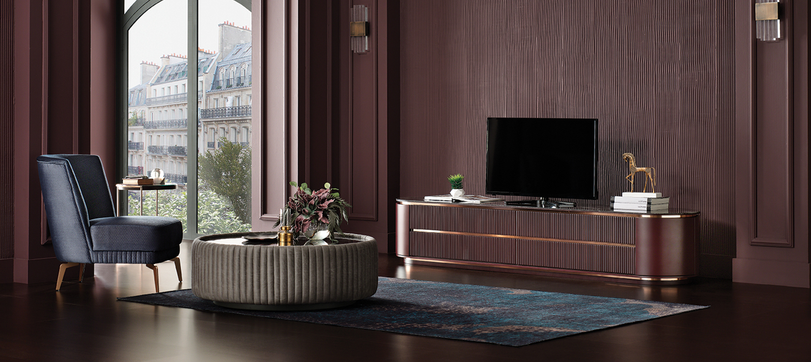 VIENNA Безмятежная элегантность … Телевизионный блок TV Vienna 