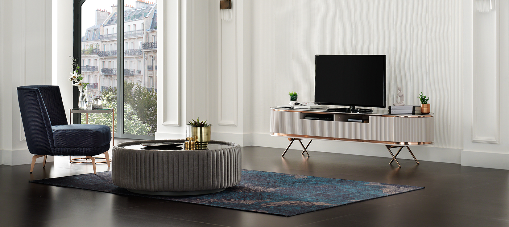 VIENNA Безмятежная элегантность … Телевизионный блок TV Vienna 