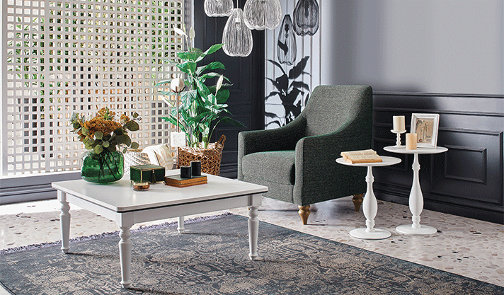 RATTAN Inspirierende Haltung...Rattan Beistelltisch RATTAN