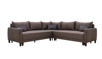 L Corner Sofa Set with Sofabed