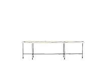 Solaro Long Coffee Table with Marble Top 