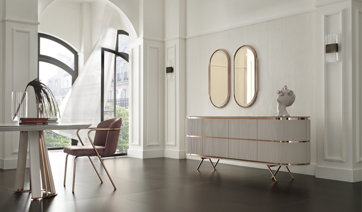 VIENNA Luxe toetsen van romantiek... Vienna eetkamer VIENNA