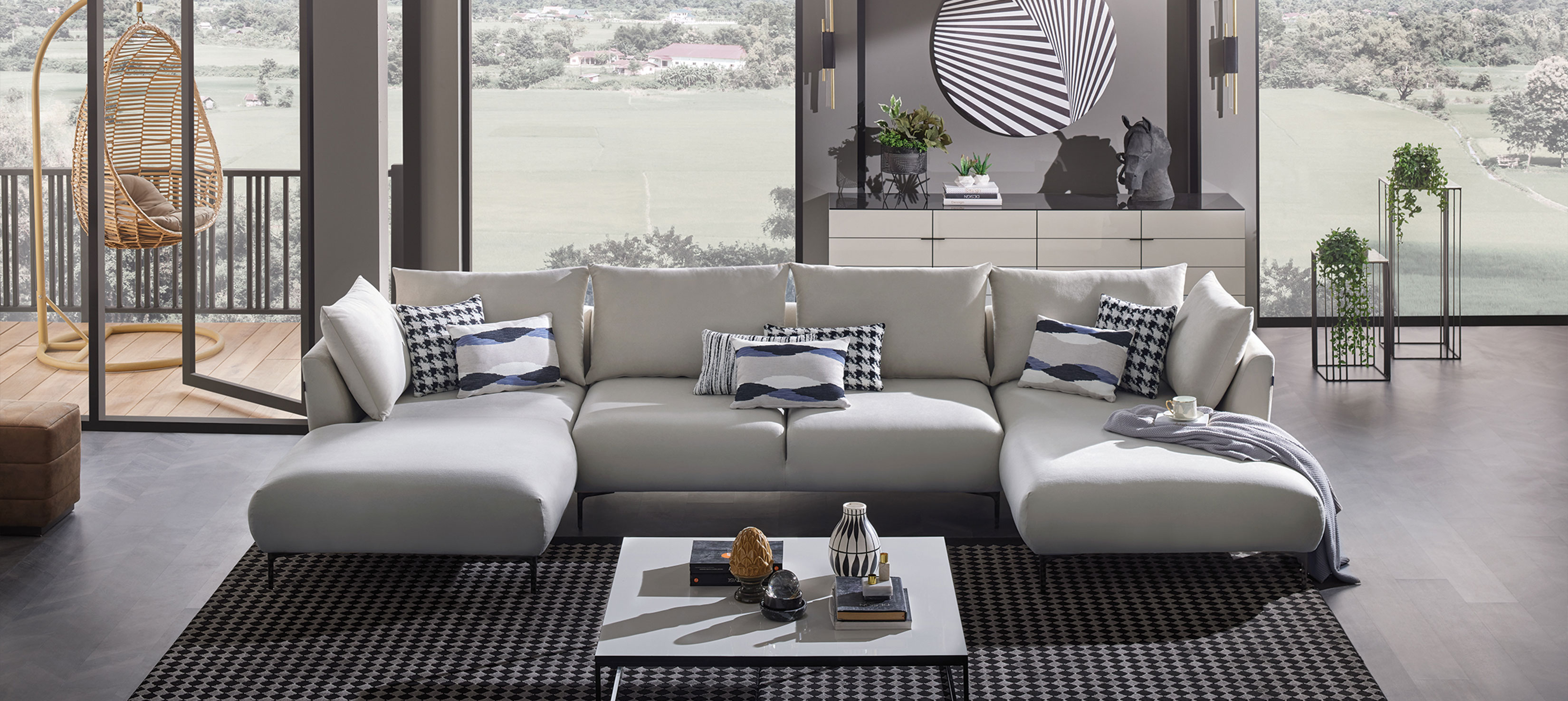 MAYFAIR المعني الجديد للراحة... طقم الزاوية MAYFAIR